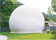 बायोगैस संयंत्र परियोजना के लिए 20m3 डबल झिल्ली गैस धारक 0.40 मिमी कोटिंग मोटाई