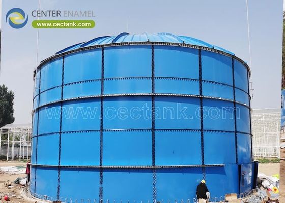 पर्यावरण और सुरक्षा लाभ बायोगैस भंडारण के लिए इपॉक्सी लेपित स्टील टैंक