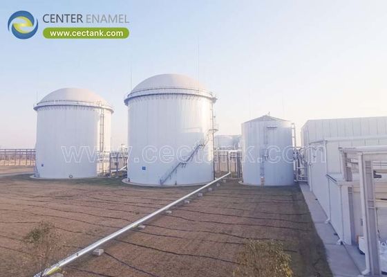 बायोगैस संयंत्रों के लिए बायोगैस भंडारण टैंक के रूप में बोल्ट्ड ग्लास-फ्यूज्ड-टू-स्टील टैंक