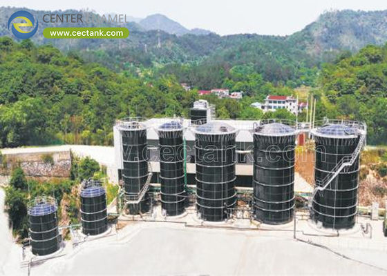 200एडब्ल्यूडब्ल्यूए मानकों के अनुरूप 1000 गैलन के बोल्टेड स्टील लीचेट स्टोरेज टैंकः लैंडफिल लीचेट प्रबंधन के लिए आदर्श समाधान