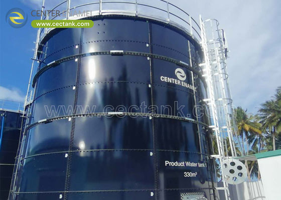 AWWA D103-09 मानकों के साथ उच्च संक्षारण प्रतिरोध बोल्ट स्टील औद्योगिक जल भंडारण टैंक