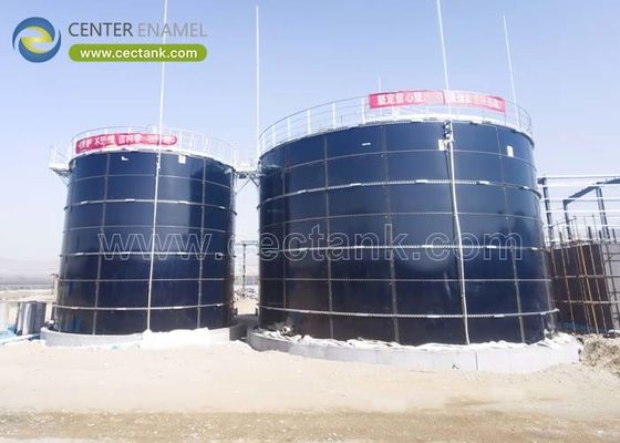 AWWA D103-09 मानकों के साथ उच्च संक्षारण प्रतिरोध बोल्ट स्टील औद्योगिक जल भंडारण टैंक