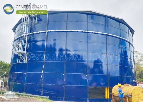 AWWA D103-09 डिजाइन मानक के साथ अनुकूलित ग्लास-लाइटेड वाटर स्टोरेज टैंक