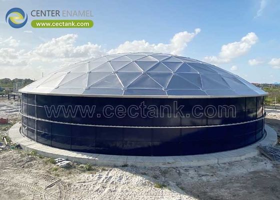 ग्रीस कच्चे तेल भंडारण टैंकों के लिए केंद्र इनामेल एल्यूमीनियम गुंबद छत प्रदान कर सकता है