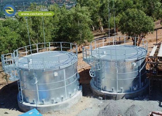 झींगा पालन जल भंडारण के लिए केंद्र इनेमल गैल्वेनाइज्ड स्टील टैंक