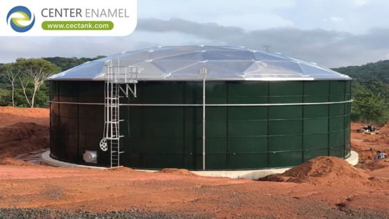 ईंधन तेल भंडारण टैंकों के लिए एल्यूमीनियम जियोडेसिक गुंबद छतें-केंद्र तामचीनी