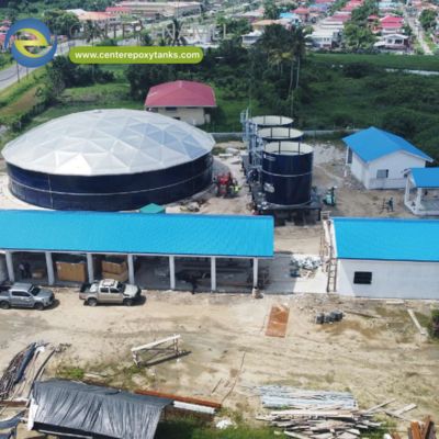 उगने वाले वर्षा जल के टैंकों के लिए एल्यूमीनियम गुंबद छतः वर्षा जल के लिए एक टिकाऊ, सील छत प्रदान करता है