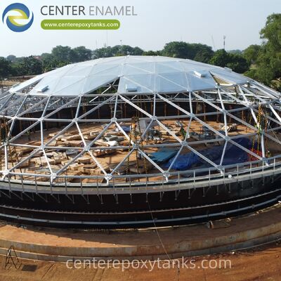 वेल्डेड स्टेनलेस स्टील डीजल भंडारण टैंकों के लिए एल्यूमीनियम गुंबद छतः ईंधन वाष्पीकरण को कम करता है और ईंधन स्थिरता से समझौता करने से बारिश के पानी को रोकता है