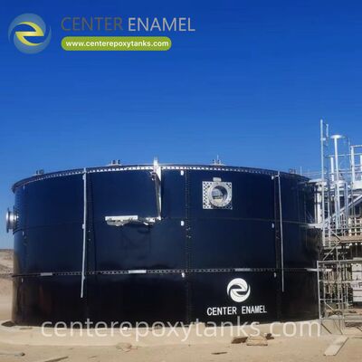 ब्रुअरी अपशिष्ट जल टैंकों के रूप में बोल्ट स्टील टैंकः बीयर उत्पादन की विशेषता कम पीएच और शर्करायुक्त बहाव से बचाता है।