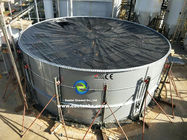 पीने के पानी के भंडारण परियोजना के लिए AWWA और OSHA मानक के साथ बोल्ट स्टील पानी भंडारण टैंक