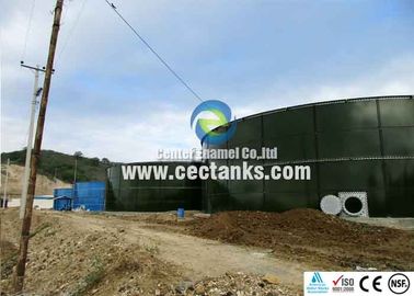ग्लास एनेमल स्टील अपशिष्ट जल भंडारण टैंक / 100 000 गैलन पानी टैंक