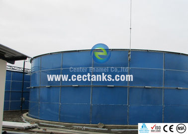 बायोगैस संयंत्रों के लिए 10000 / 10K गैलन स्टील वाटर टैंक / ग्लास अस्तरित पानी भंडारण टैंक