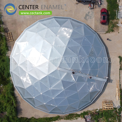 3450N/cm तरल भंडारण समाधानों के लिए एल्यूमीनियम गुंबद छत