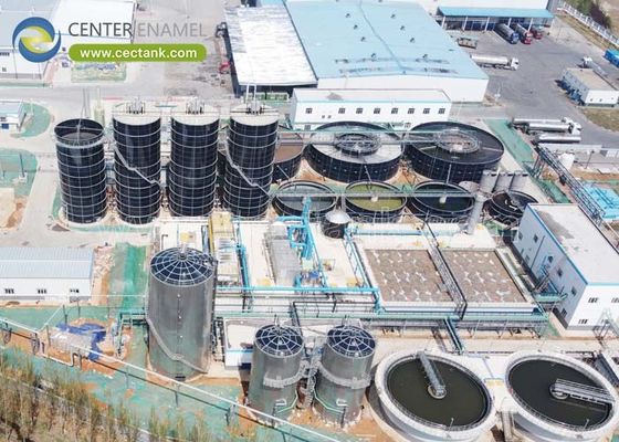 AWWA D103-09 और EN/ISO28765 मानकों के साथ आसानी से विस्तारित ग्लास फ्यूज्ड स्टील इक्वेलाइजेशन टैंक
