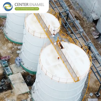 लैंडफिल लीचेट के सुरक्षित रोकथाम के लिए मजबूत एपॉक्सी लेपित स्टील लैंडफिल लीचेट टैंक