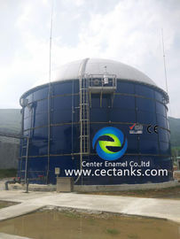 बायोगैस रिएक्टर के लिए इनामेल स्टील लेपित बोल्ट स्टोरेज टैंक 18,000 एम 3 क्षमता