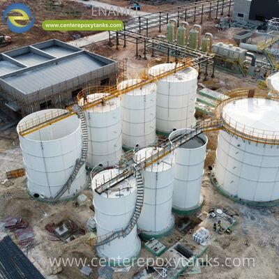 स्पष्टीकरण पूल टैंकों के रूप में बोल्ट्ड वाटर स्टोरेज टैंक: स्थिर मॉड्यूलर संरचना के साथ जल उपचार में जमाव प्रक्रिया को सुविधाजनक बनाता है।