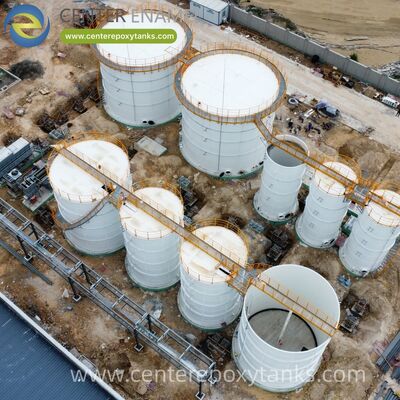 पशुधन पोल्ट्री खाद जैव गैस टैंक के रूप में बोल्ट स्टील टैंकः विशेष रूप से उच्च अमोनिया और कार्बनिक भार का सामना करने के लिए इंजीनियर।