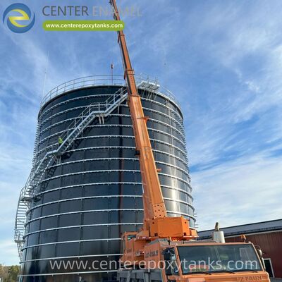 बड़े पानी के टैंक के रूप में बोल्टेड स्टील वॉटर टैंक: महत्वपूर्ण पैमाने और उच्च तरल भार पर संरचनात्मक स्थिरता के लिए इंजीनियर किए गए।