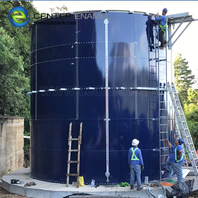 60000 गैलन ग्लास अस्तर स्टील वाणिज्यिक पानी टैंक और औद्योगिक पानी भंडारण टैंक