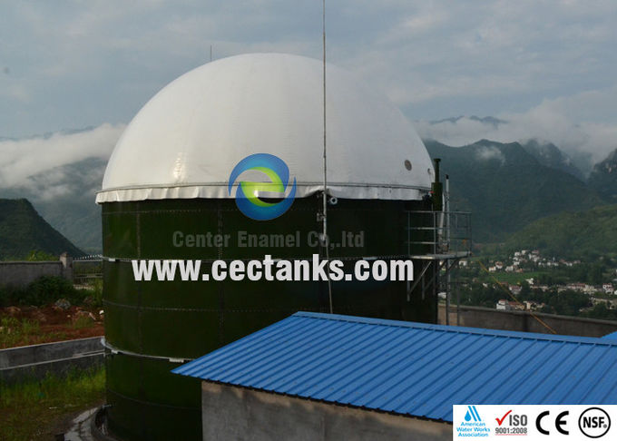 डबल झिल्ली छत जैव गैस भंडारण टैंक 50000 / 50k गैलन पानी भंडारण टैंक रंग अनुकूलित 0