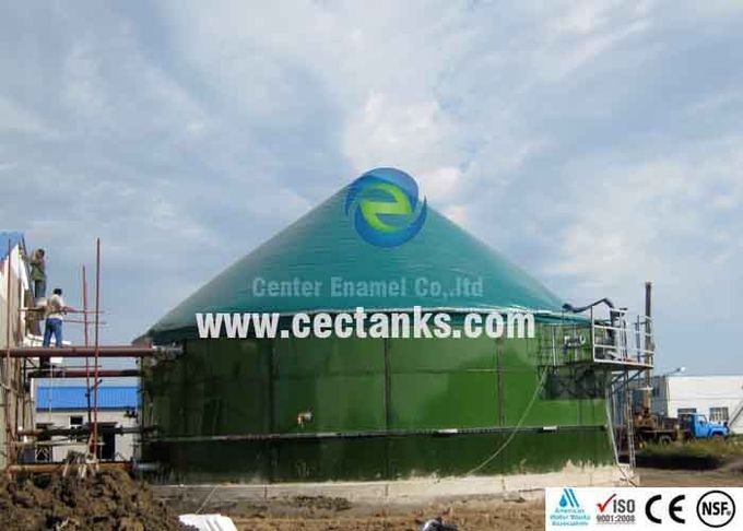 पीने के पानी के लिए उत्कृष्ट घर्षण प्रतिरोध ग्लास अस्तरित जल भंडारण टैंक / आसान निर्माण 0
