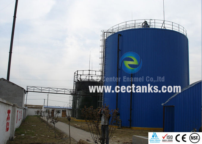 औद्योगिक ग्लास अस्तरित जल भंडारण टैंक, गैस / तरल पोर्सिलेन इनामेल ग्लास अस्तरित टैंक 0